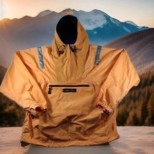 VTG Timberland Anorak Smock Jacket Mens XXL Cinch Cord Waist & Collar Reflective